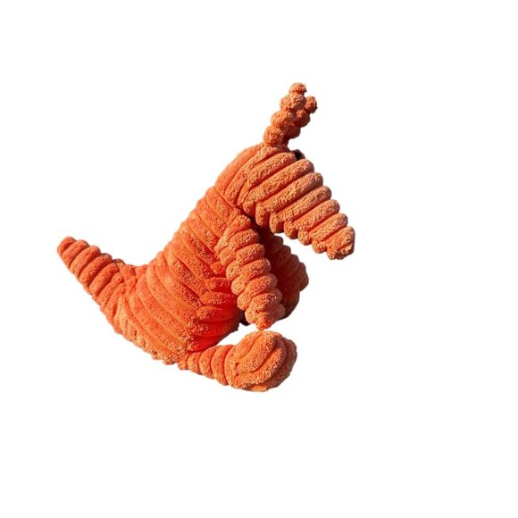 Jellycat Cordy Roy Aardvark Small 11" Plush Orange Ribbed Anteater Stuffed Toy - Picture 2 of 13